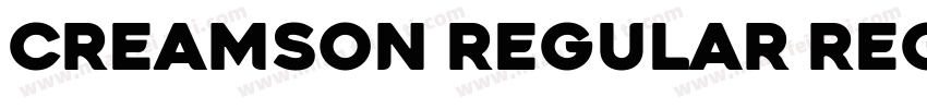Creamson Regular Regular字体转换
